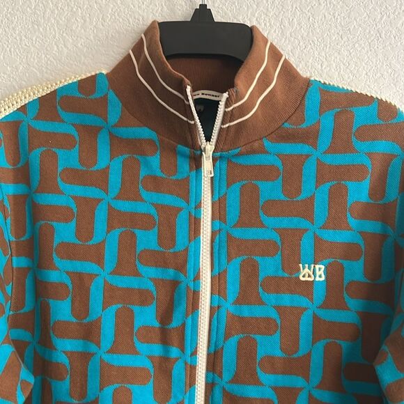 Wales Bonner Symphony Jacquard-Knit Organic Cotton Track Jacket, New, Size 4 - Picture 5 of 14